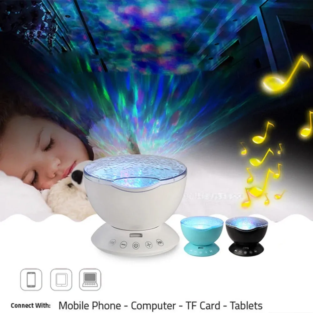 Night Lamp: Ocean Sound & Wave Projector