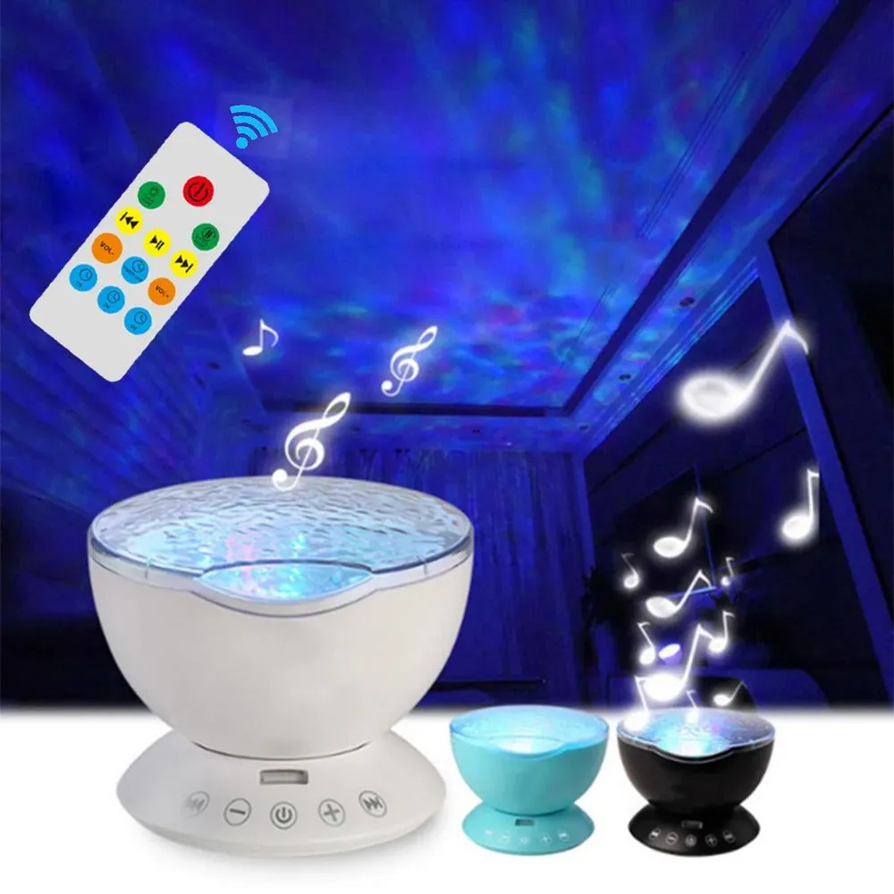 Night Lamp: Ocean Sound & Wave Projector