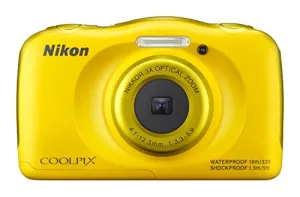 Nikon COOLPIX S33 Digital Camera (Yellow)