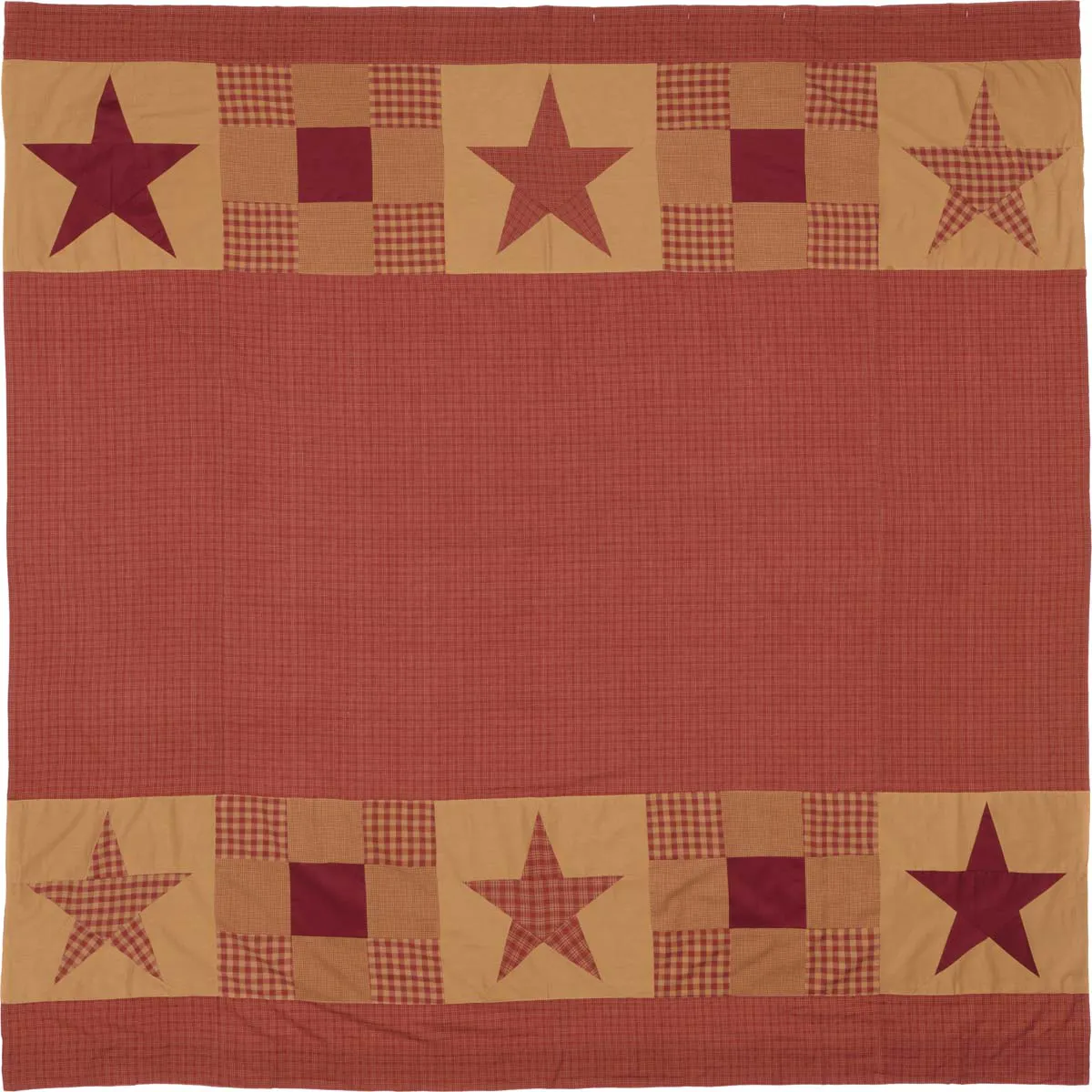 Ninepatch Star w/Patchwork Border Shower Curtain