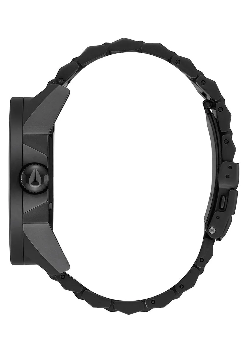 Nixon 48mm Corporal Stainless Steel Watch Matte Black/Gold A346-1041