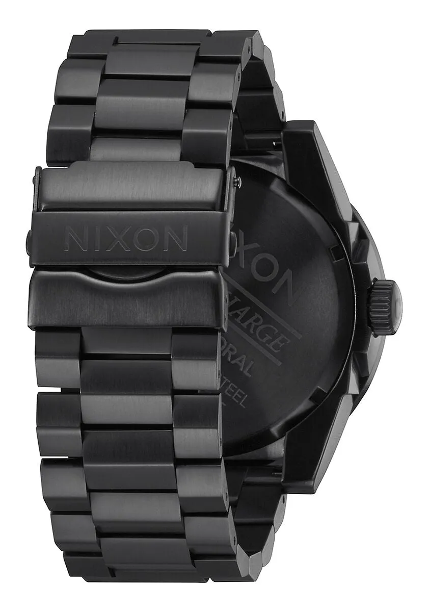 Nixon 48mm Corporal Stainless Steel Watch Matte Black/Gold A346-1041