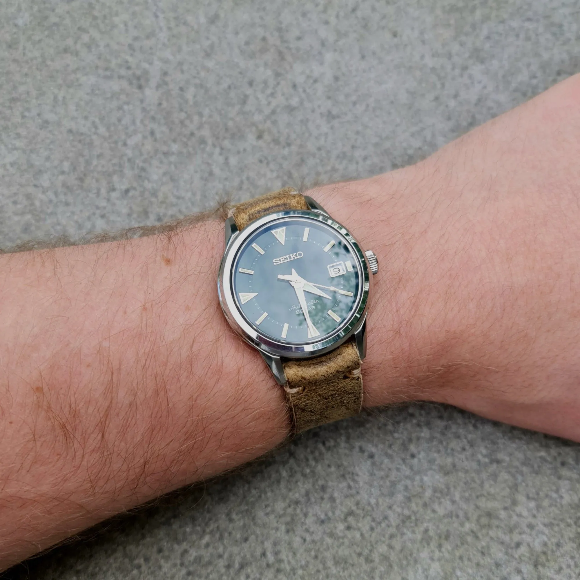 No. 44 AVIATOR Leather Vintage Watch Straps - Wild African Kudu
