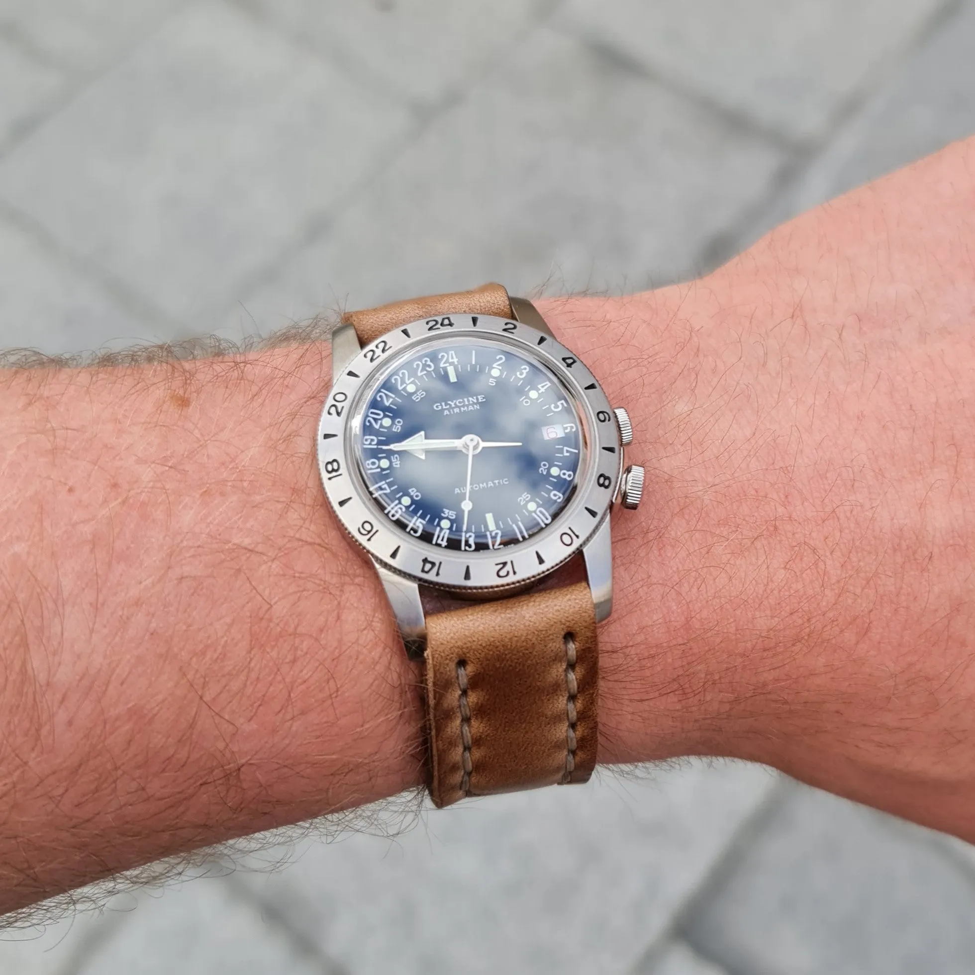 No. 44 AVIATOR Leather Watch Straps - Horween Chromexcel