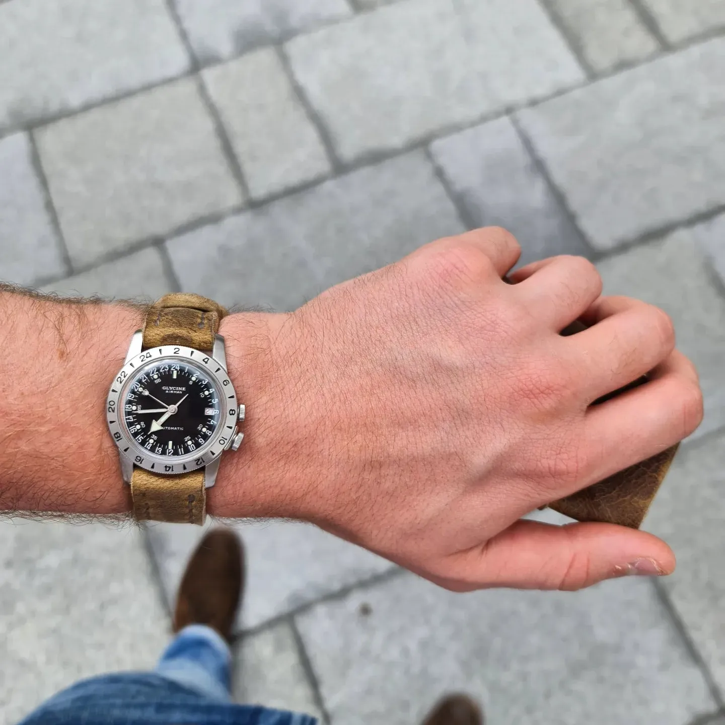 No. 44 AVIATOR Leather Watch Straps - Wild African Kudu