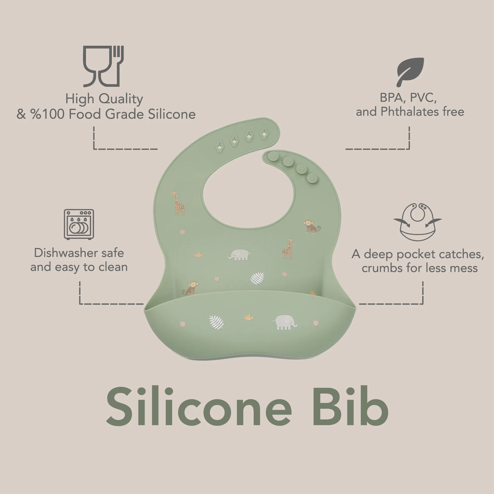 noüka Design Bib - Ballerina (Min. of 2 PK, Multiples of 2 PK)