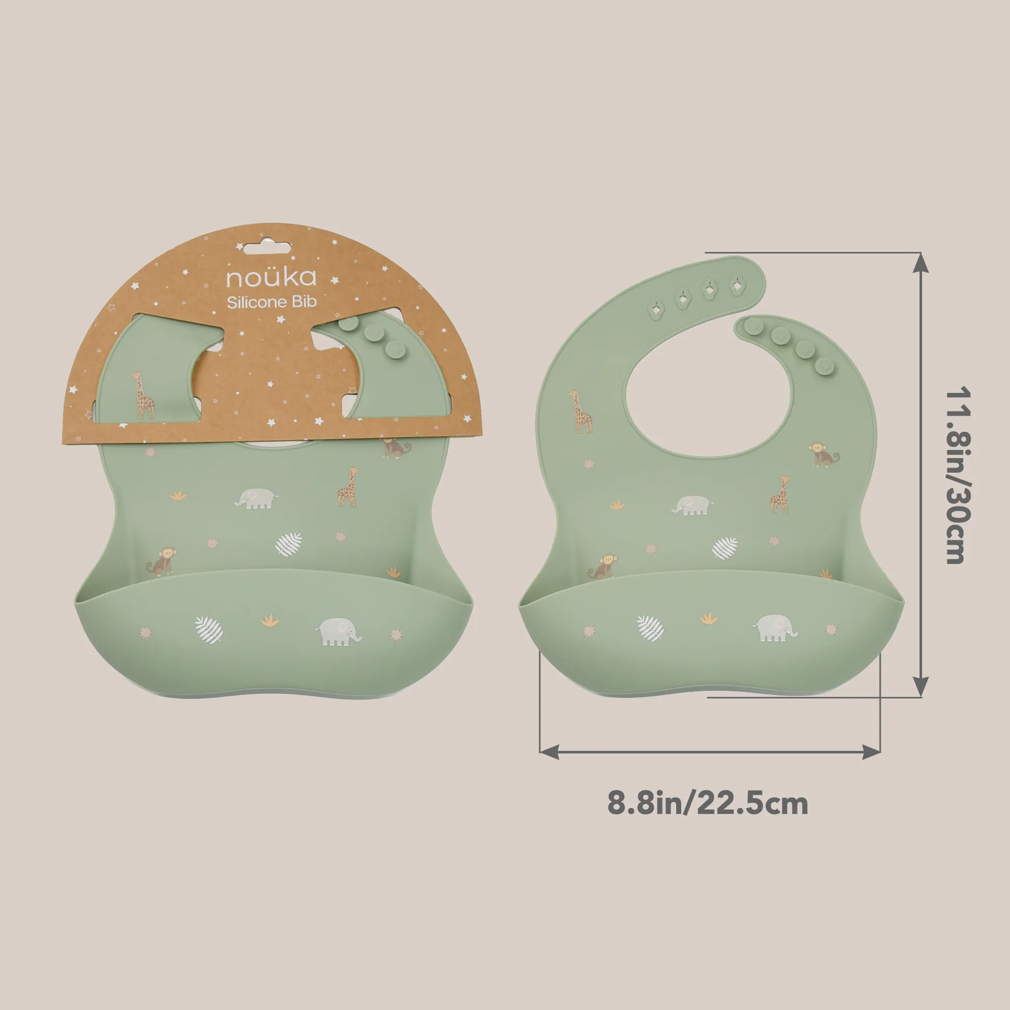 noüka Design Bib - Space (Min. of 2 PK, Multiples of 2 PK)