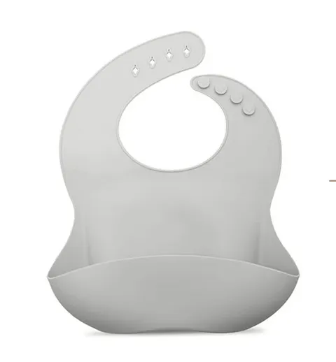 noüka | Silicone Feeding Bib | Light Storm