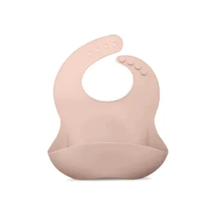 noüka | Silicone Feeding Bib | Soft Blush