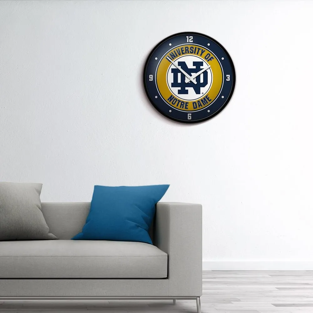 Notre Dame Fighting Irish: Modern Disc Wall Clock