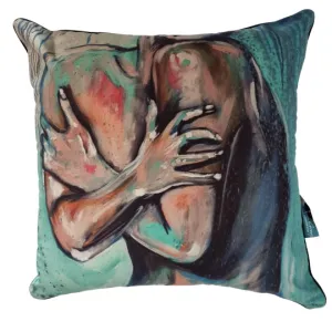 Nude Figure Study Green (Cushion)
