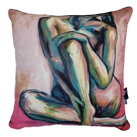 Nude Figure Study Pink (Cushion)