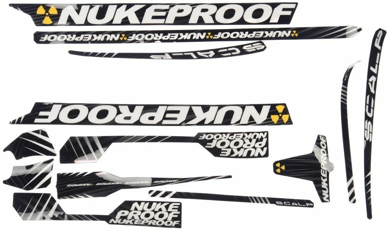 Nukeproof Frame 2012 Sticker Kit / Decal Kit. Choose from Snap, Mega and Scalp