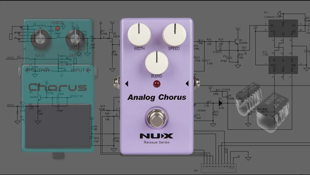 NUX Reissue Series Analog Chorus Effects Pedal