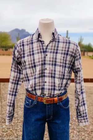 Oat Branch Brushed Cotton Button Down by Madison Creek Outfitters