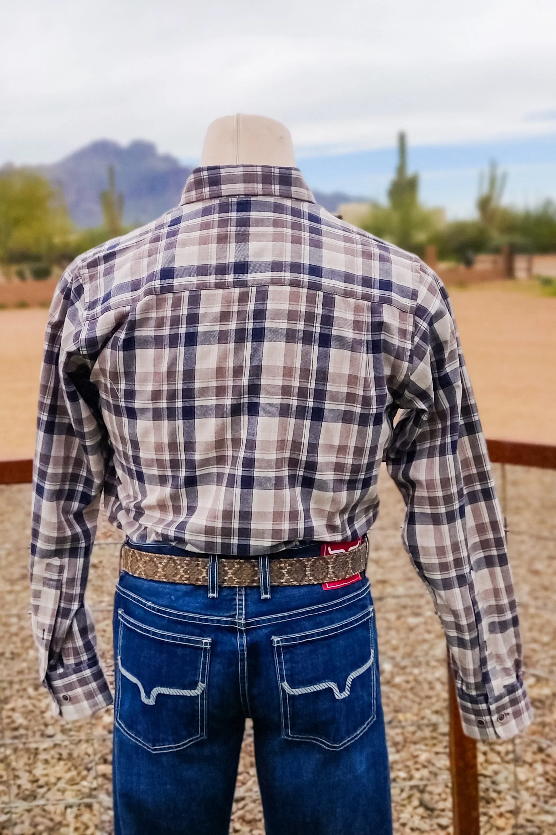 Oat Branch Brushed Cotton Button Down by Madison Creek Outfitters
