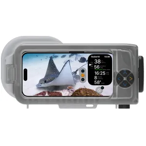 OCEANIC  Dive Housing | Use Your iPhone as an Underwater Camera & Dive Computer | Depth to 196ft | Waterproof | Great for Scuba Diving & Snorkeling | Compatible with iPhones That Run iOS 16 or Newer