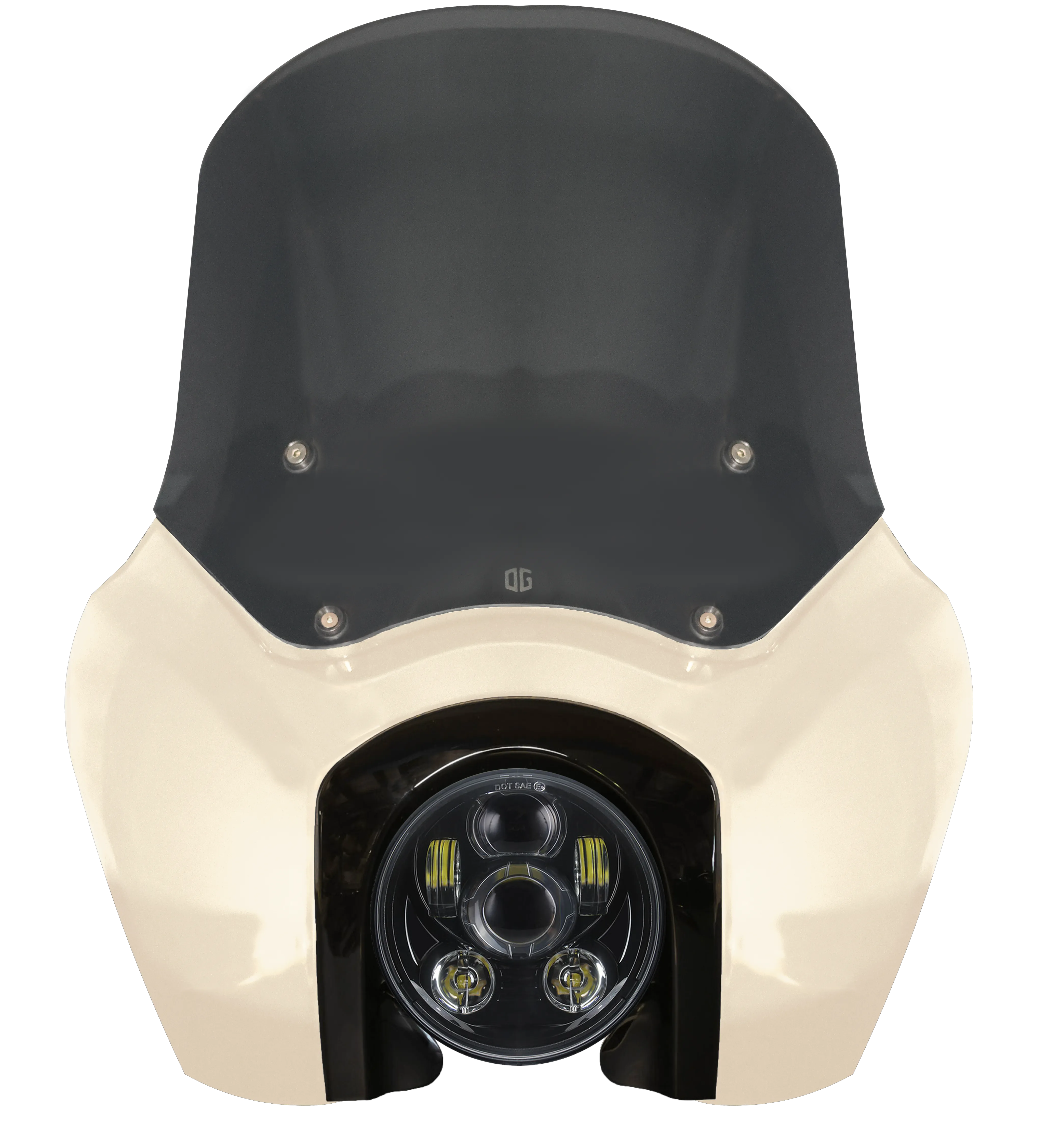 OG Softail Low Rider S Complete T-Sport Fairing Kit - White Sand Pearl