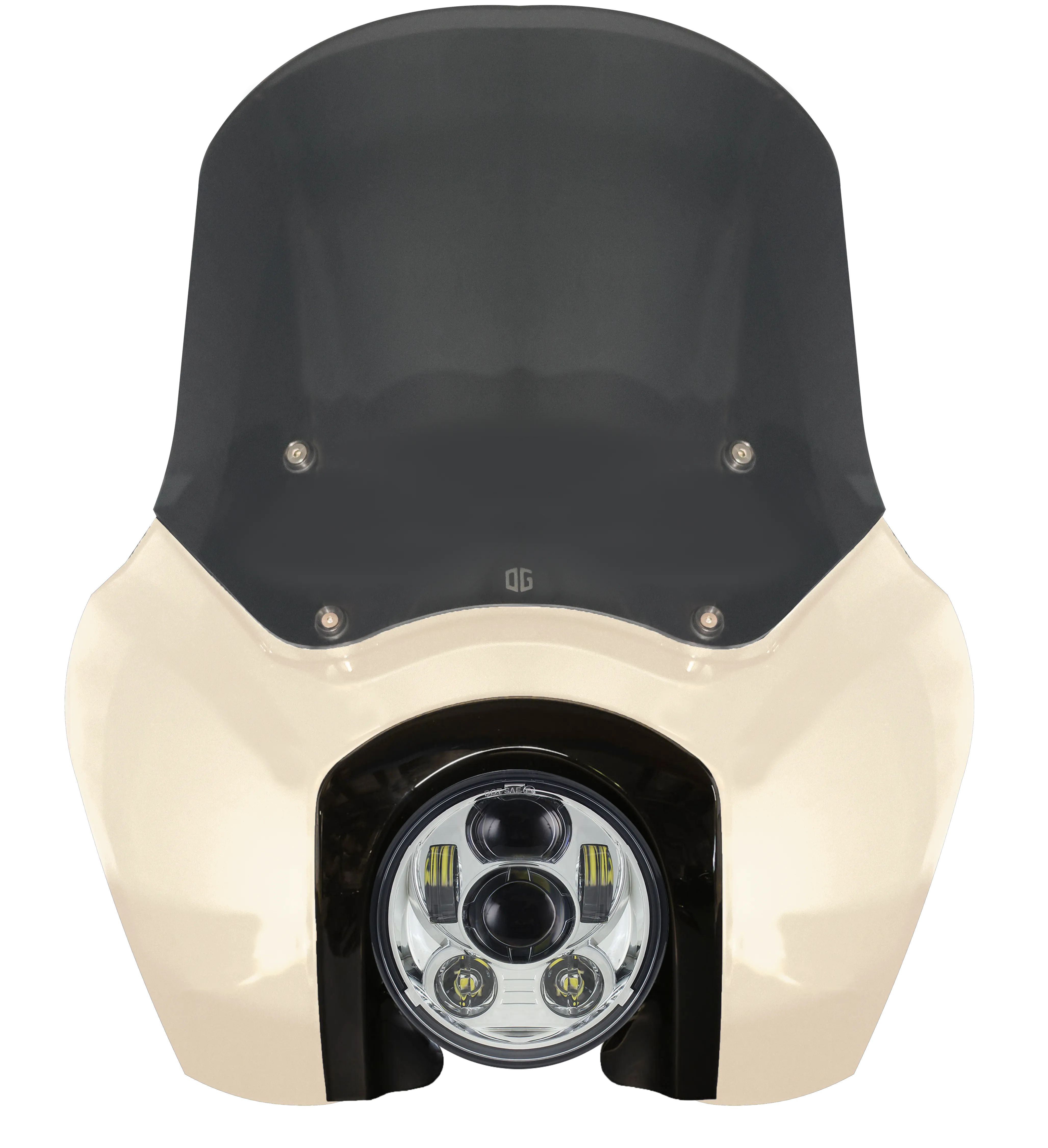 OG Softail Low Rider S Complete T-Sport Fairing Kit - White Sand Pearl