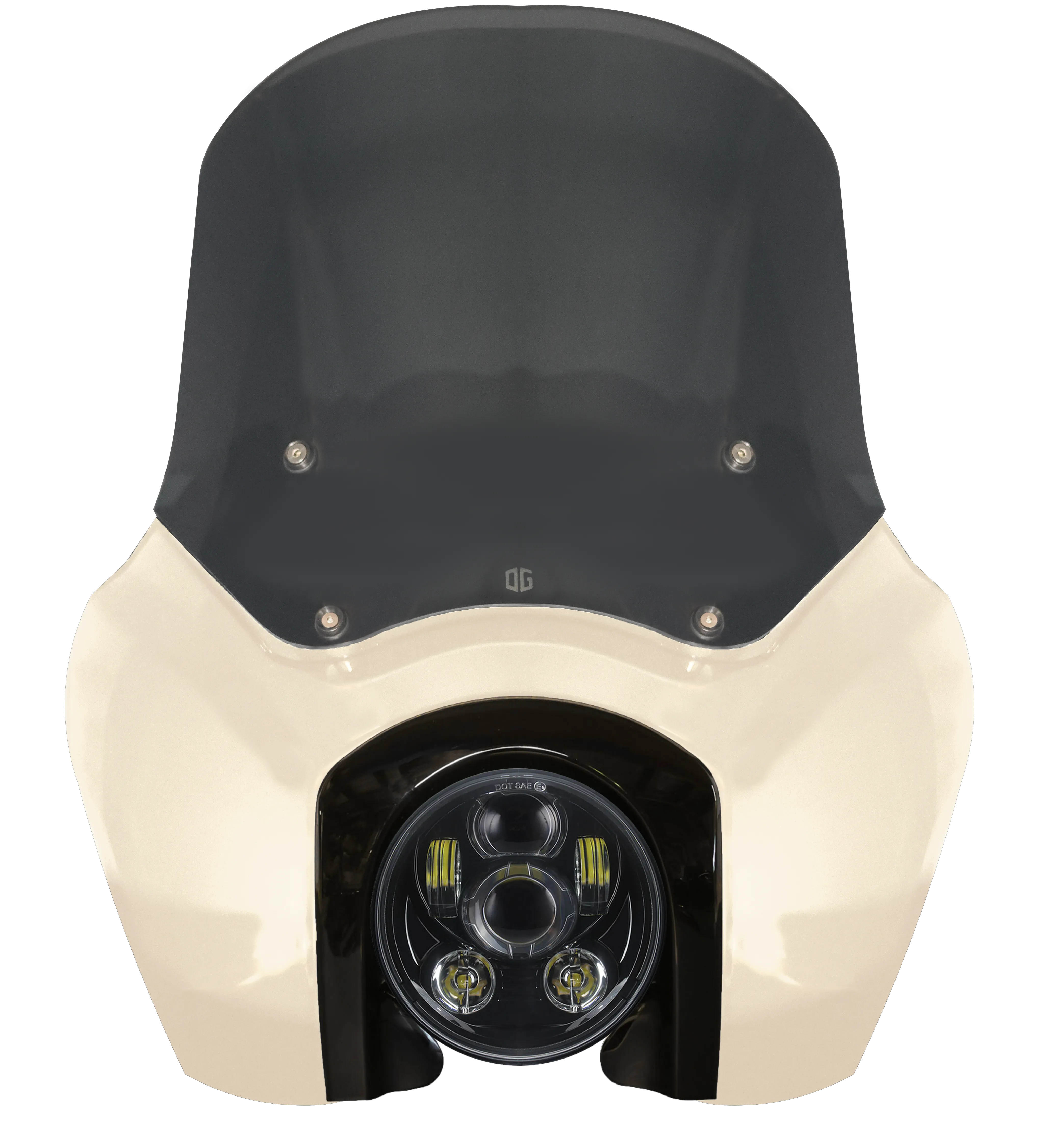 OG Softail Low Rider S Complete T-Sport Fairing Kit - White Sand Pearl