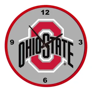 Ohio State Buckeyes: Modern Disc Wall Clock