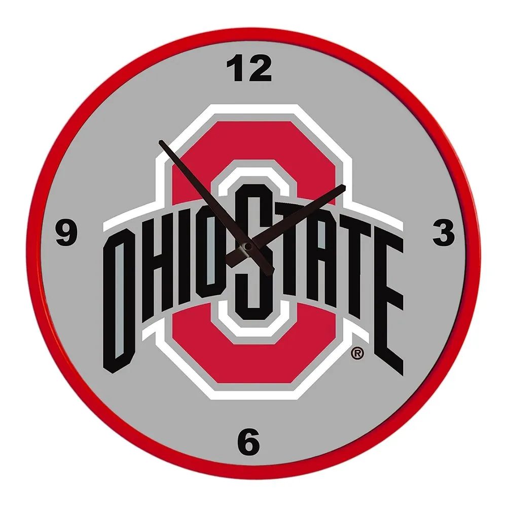 Ohio State Buckeyes: Modern Disc Wall Clock