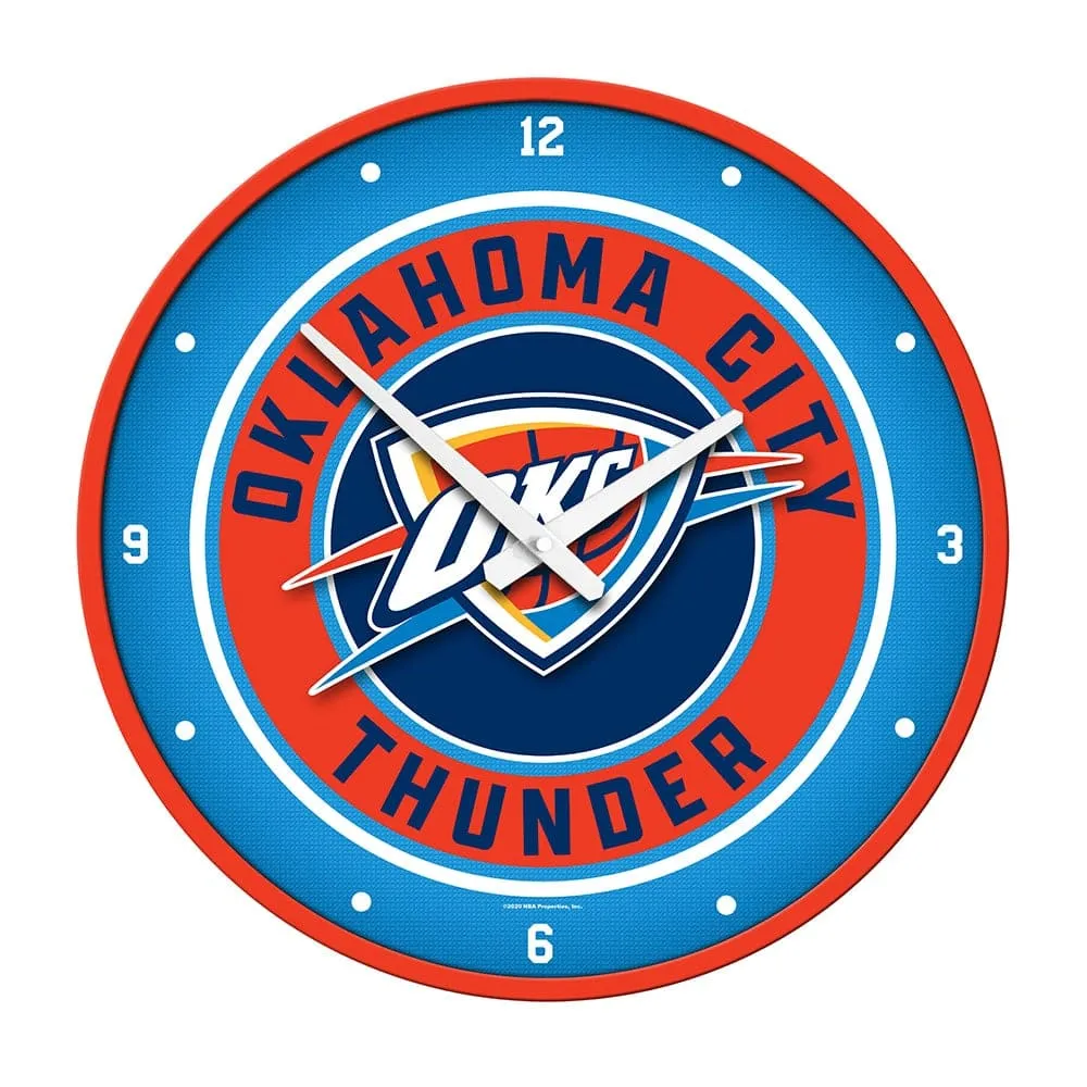 Oklahoma City Thunder: Modern Disc Wall Clock