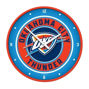 Oklahoma City Thunder: Modern Disc Wall Clock