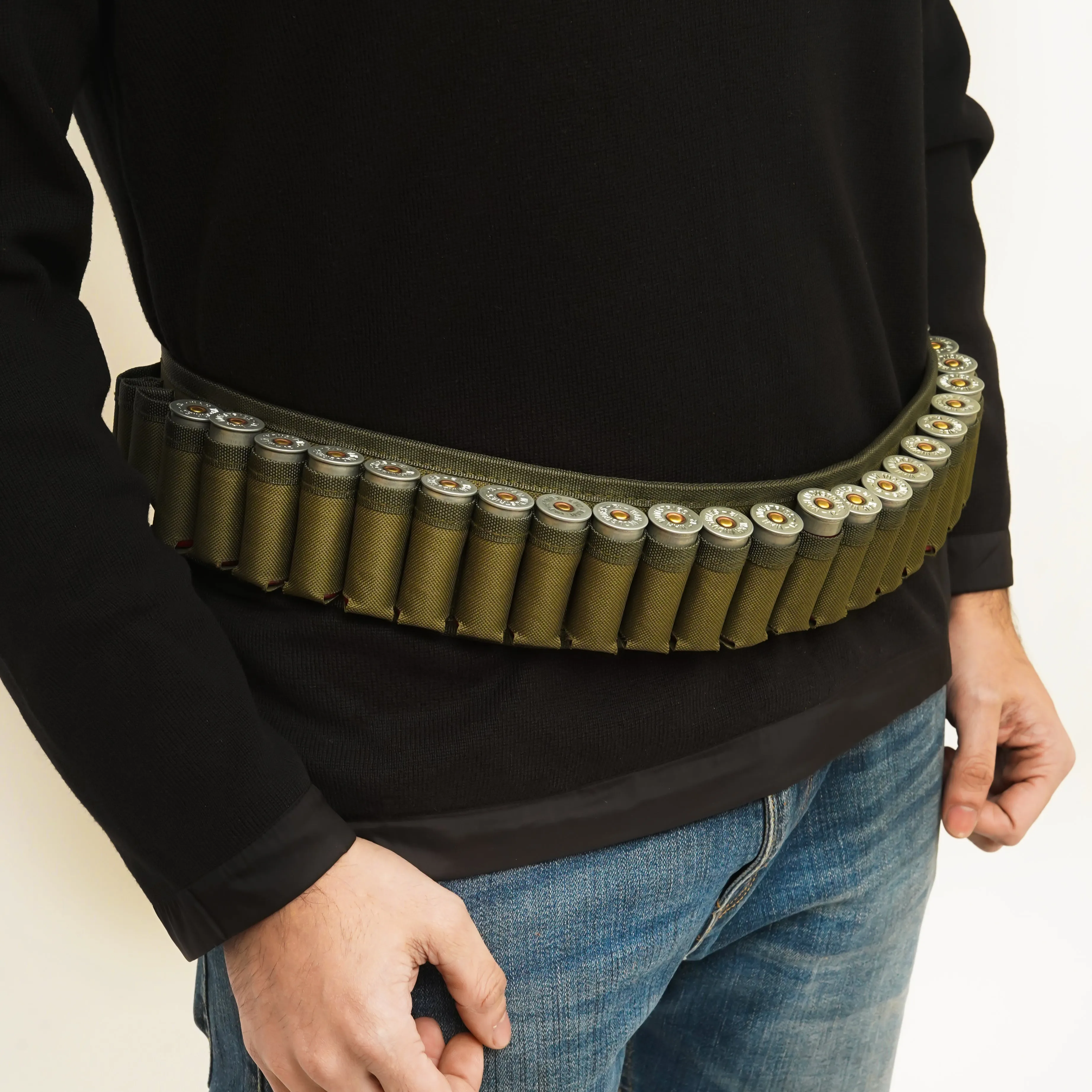 Olive Canvas Cartridge Belt