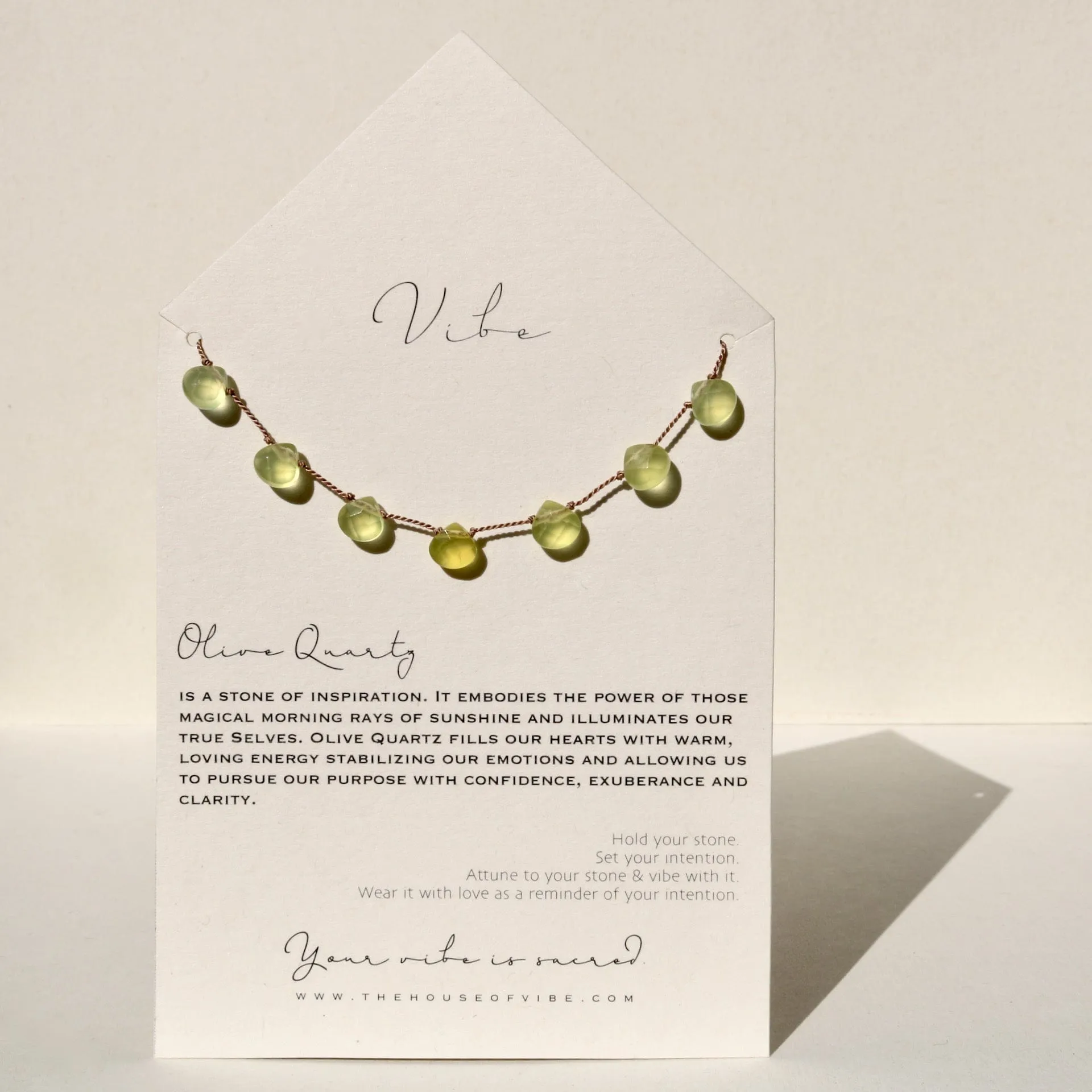 OLIVE QUARTZ 7 STONE