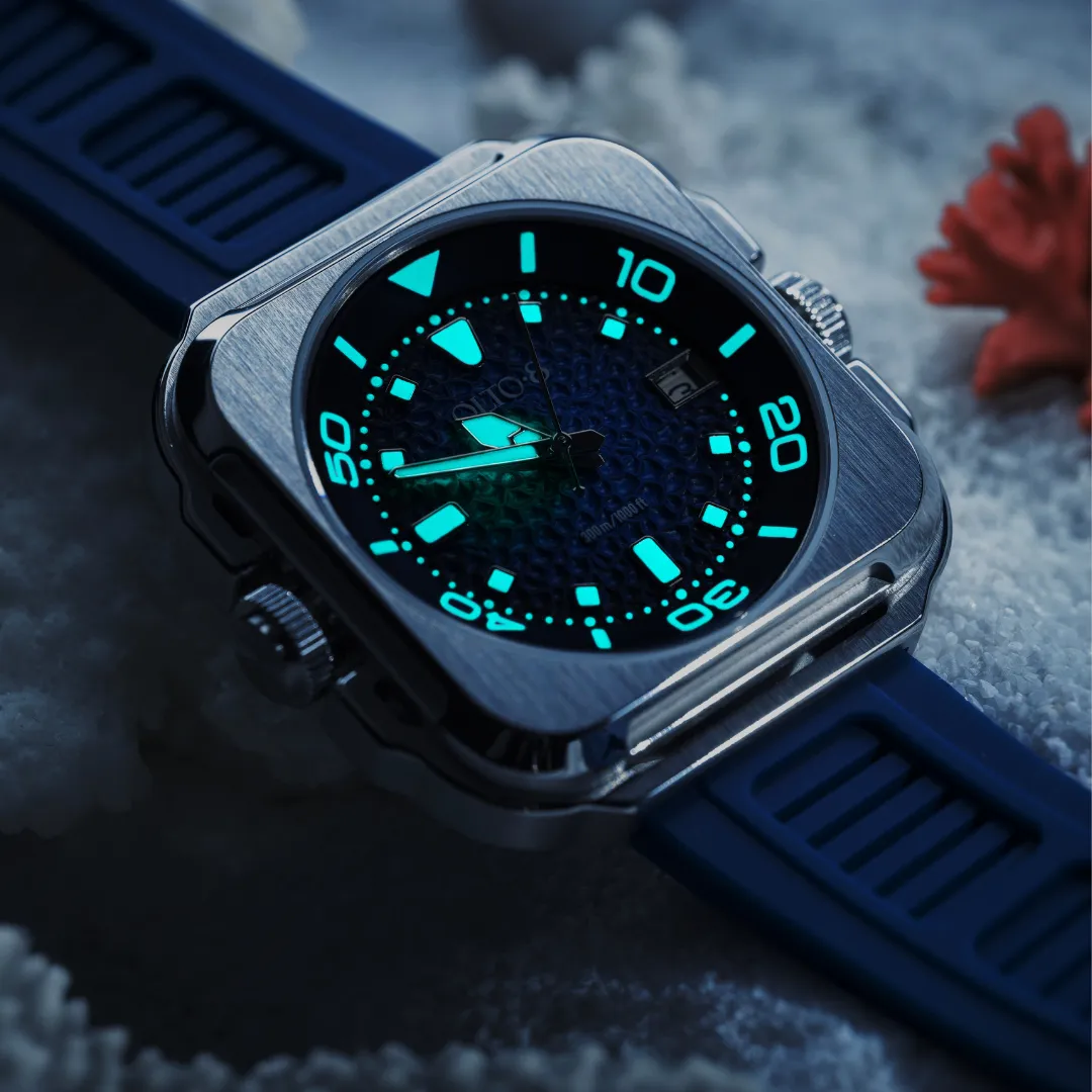 OLTO-8 Coral Steward Diving Automatic Watch Marine Blue