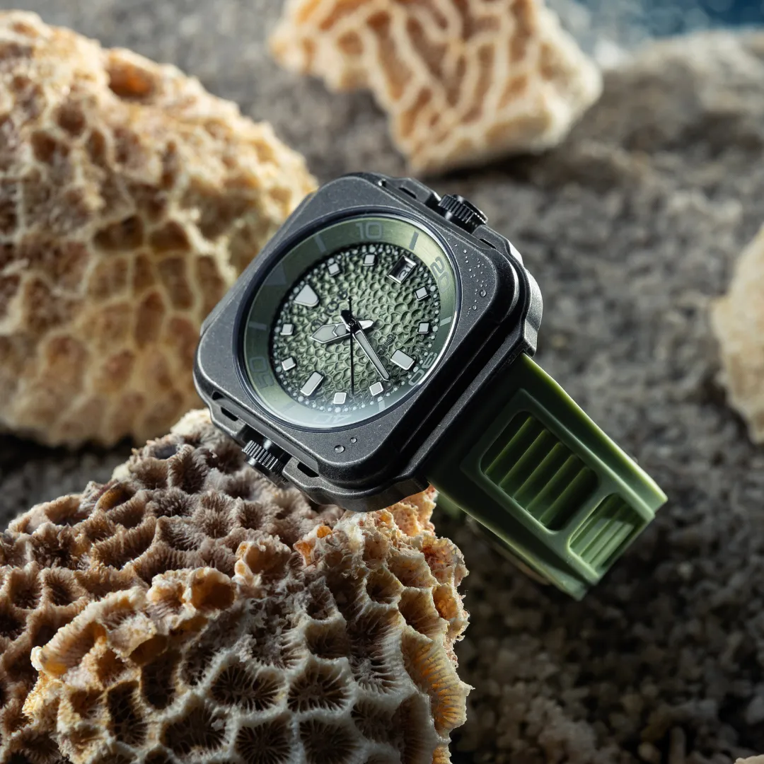 OLTO-8 Coral Steward Diving Automatic Watch Retro Green