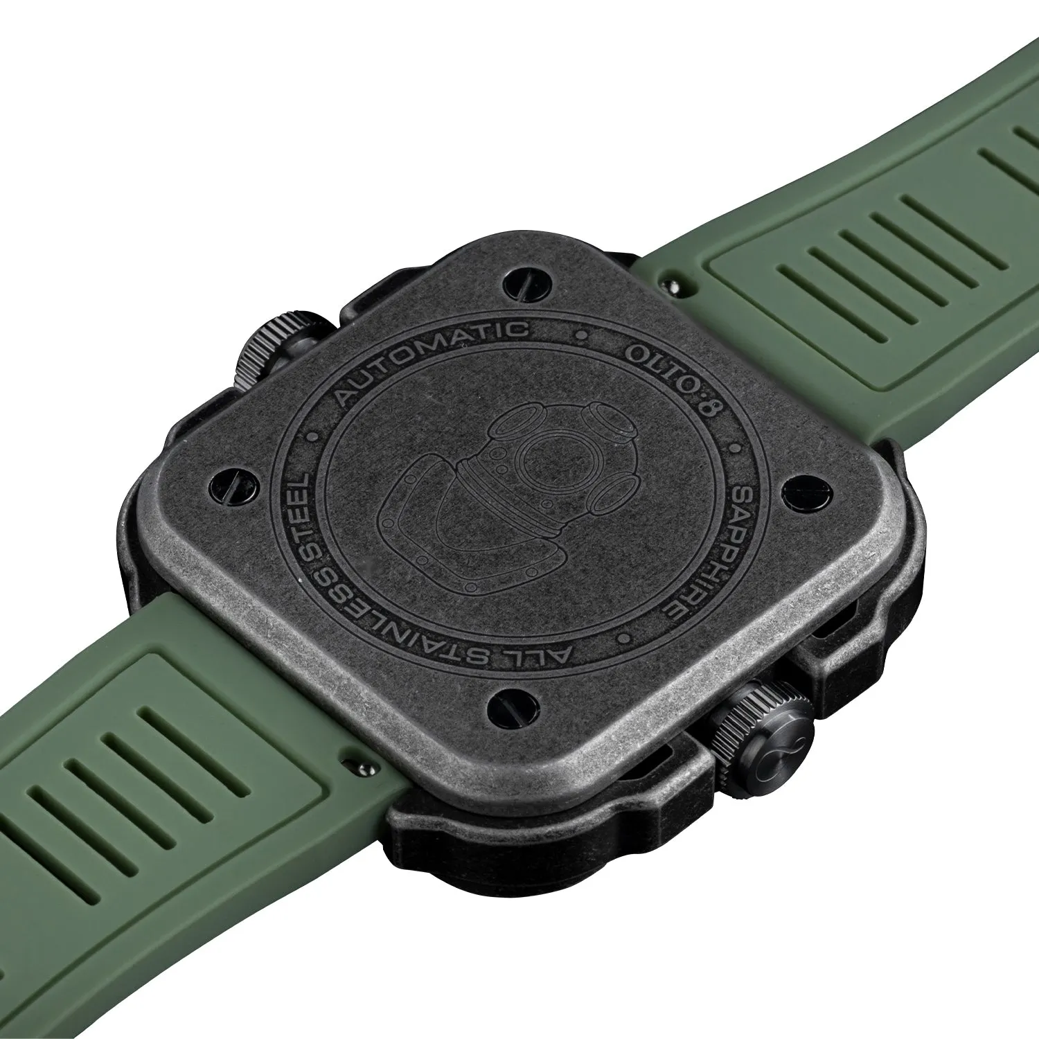 OLTO-8 Coral Steward Diving Automatic Watch Retro Green