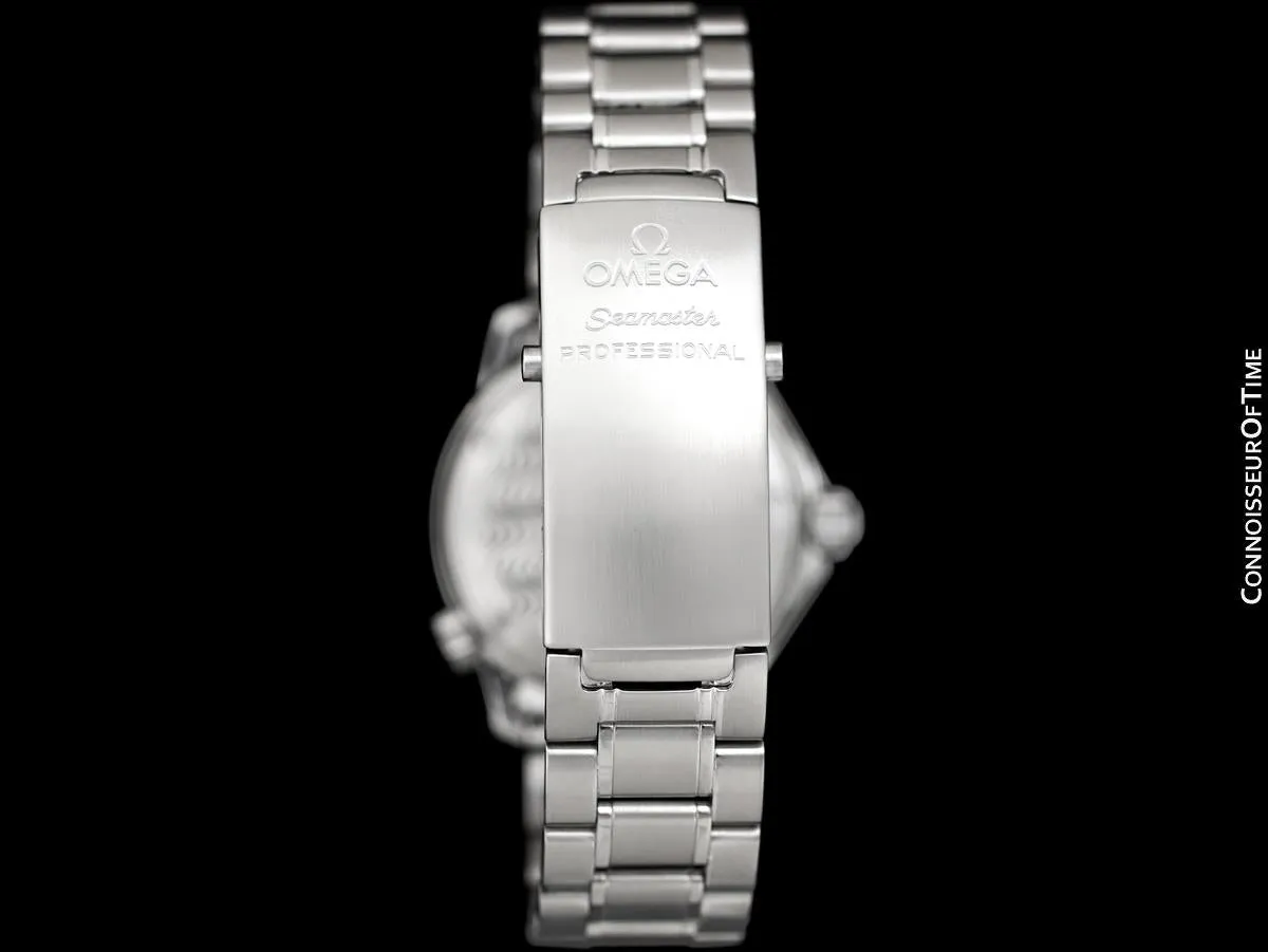 Omega Seamaster 300M Professional Diver Mens Midsize Automatic Chronometer Watch 2236.50 - Stainless Steel & 18K White Gold