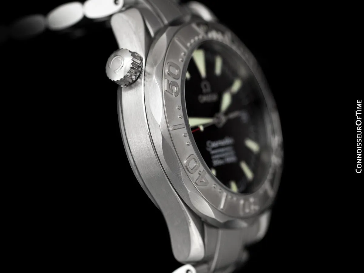 Omega Seamaster 300M Professional Diver Mens Midsize Automatic Chronometer Watch 2236.50 - Stainless Steel & 18K White Gold