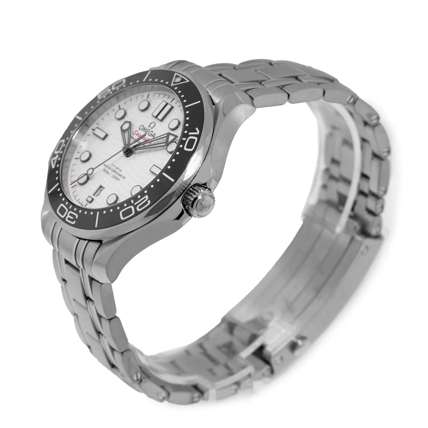 Omega Seamaster Diver 300m Co-Axial Master Chronometer 42mm Stainless Steel White Index Dial 210.30.42.20.04.001