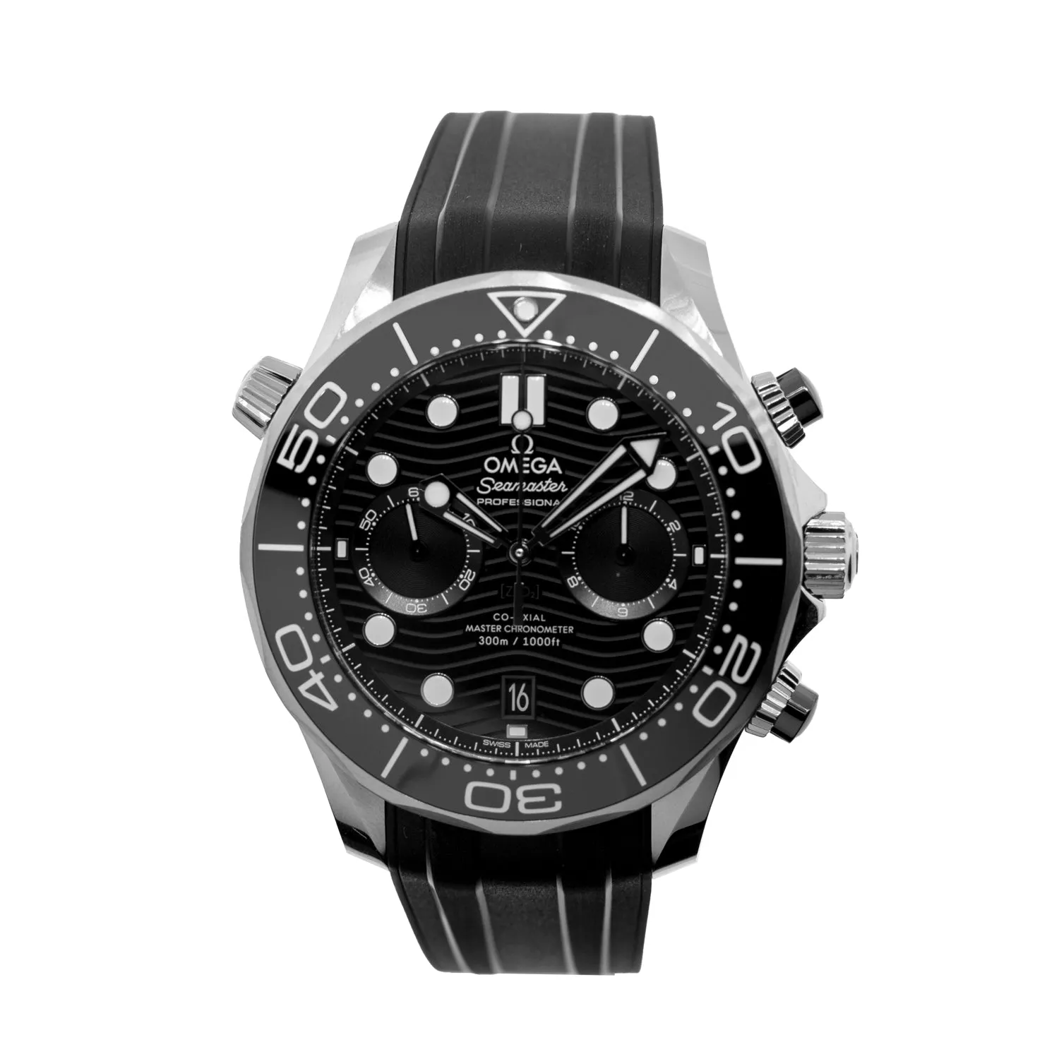 Omega Seamaster Diver 300m Co-Axial Master Chronometer Stainless Steel Black Index Dial 210.32.44.51.01.001