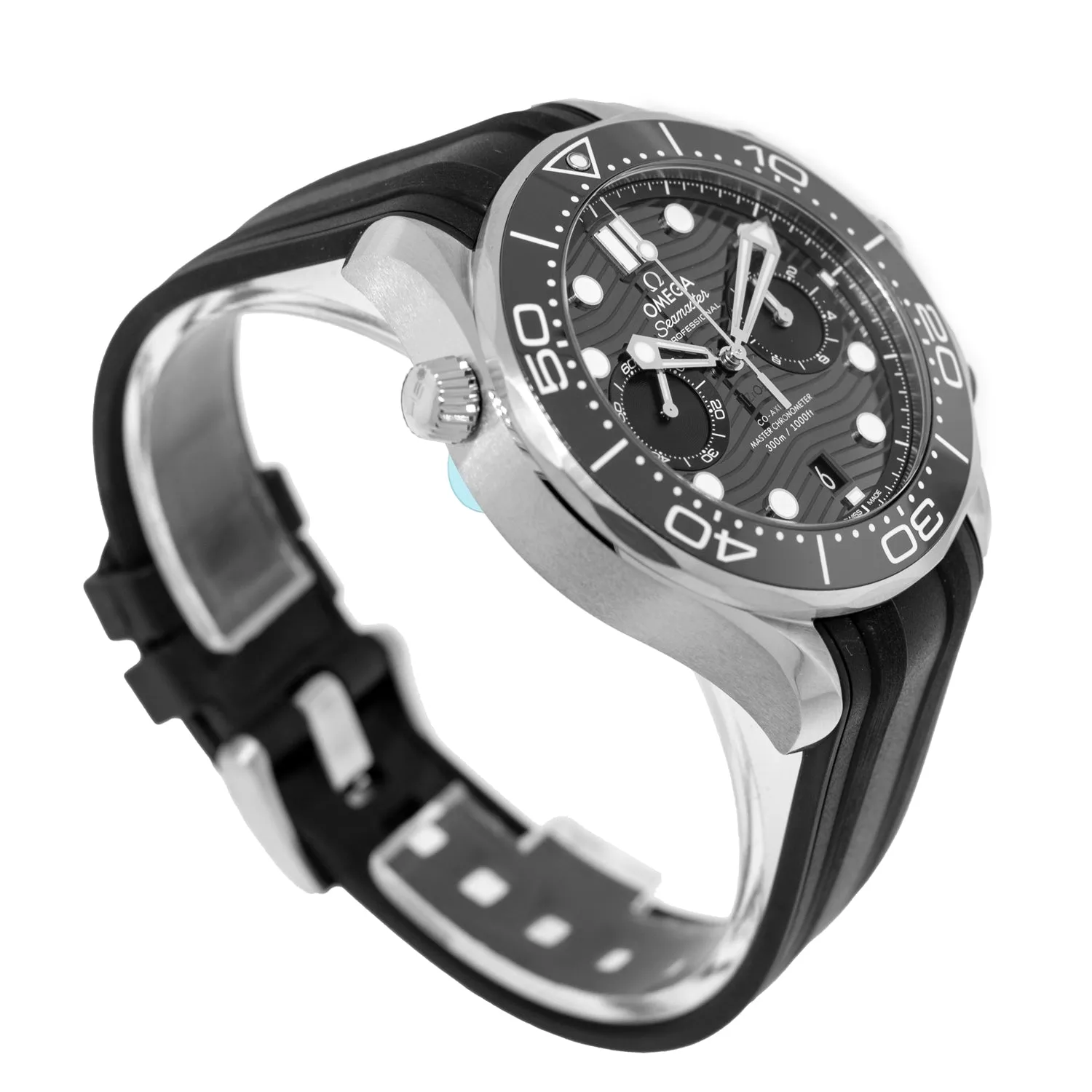 Omega Seamaster Diver 300m Co-Axial Master Chronometer Stainless Steel Black Index Dial 210.32.44.51.01.001