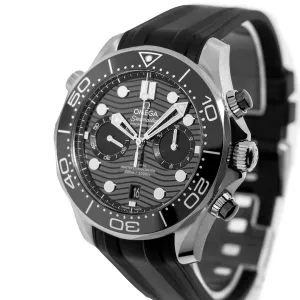 Omega Seamaster Diver 300m Co-Axial Master Chronometer Stainless Steel Black Index Dial 210.32.44.51.01.001