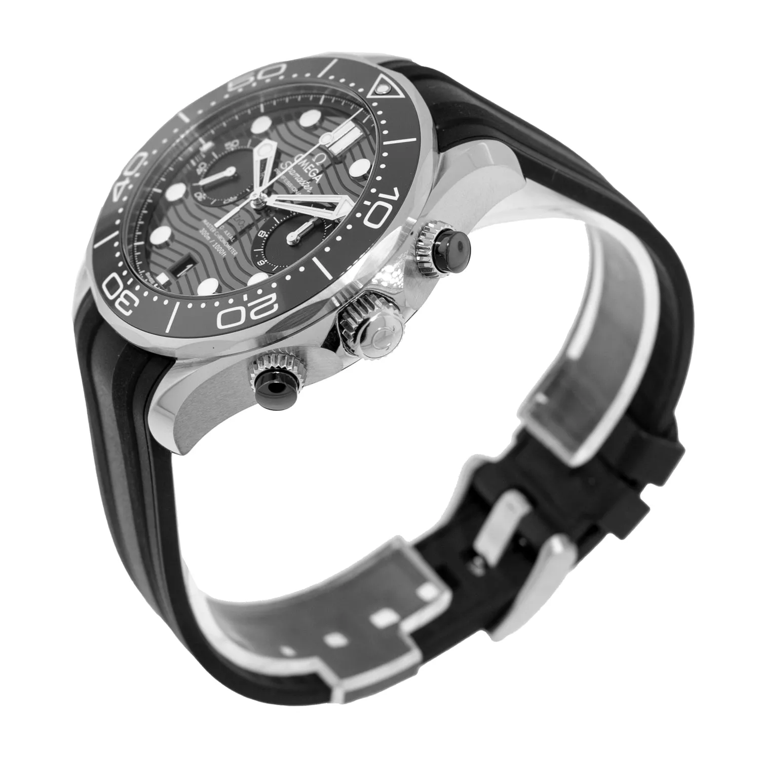 Omega Seamaster Diver 300m Co-Axial Master Chronometer Stainless Steel Black Index Dial 210.32.44.51.01.001