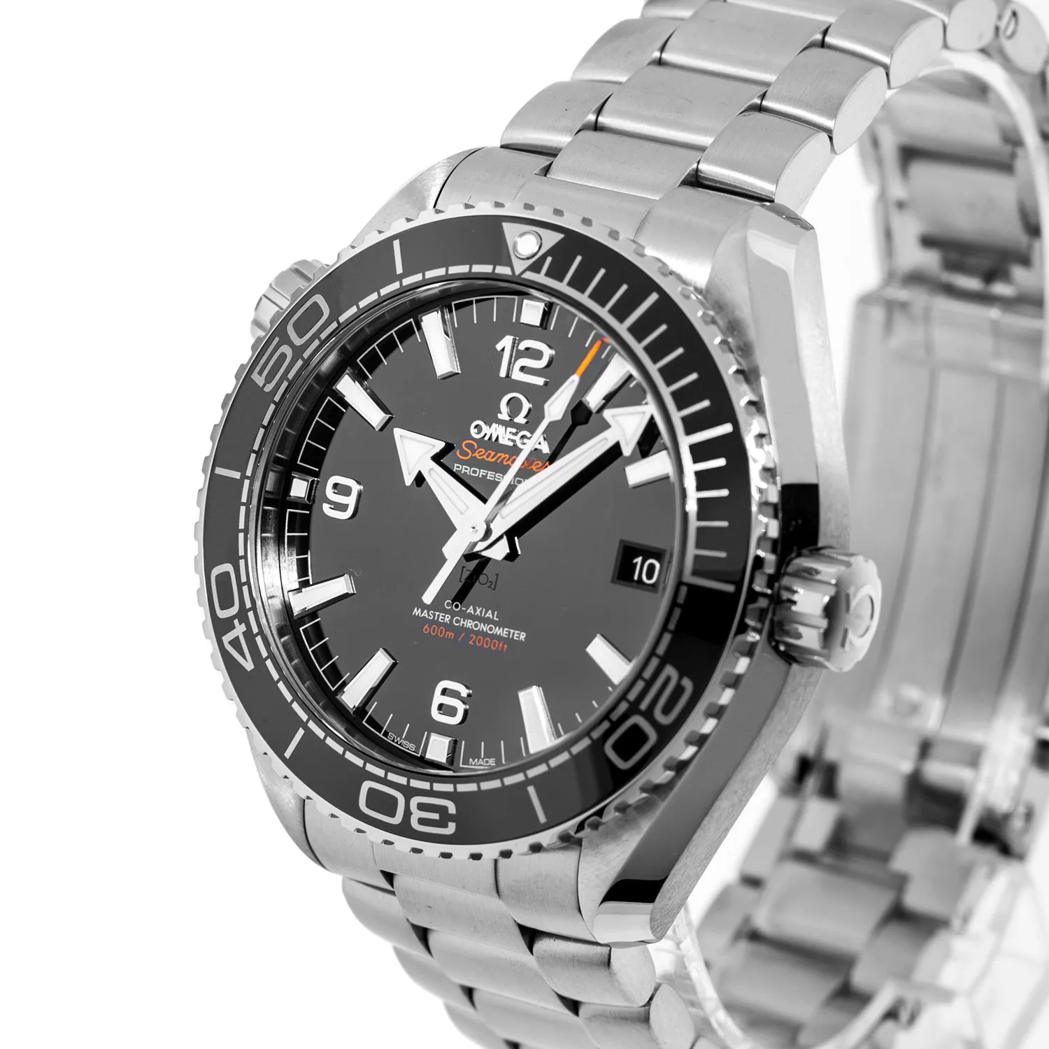 Omega Seamaster Planet Ocean 600m Co-Axial Master Chronometer Stainless Steel Black Index / Arabic Dial 215.30.44.21.01.001