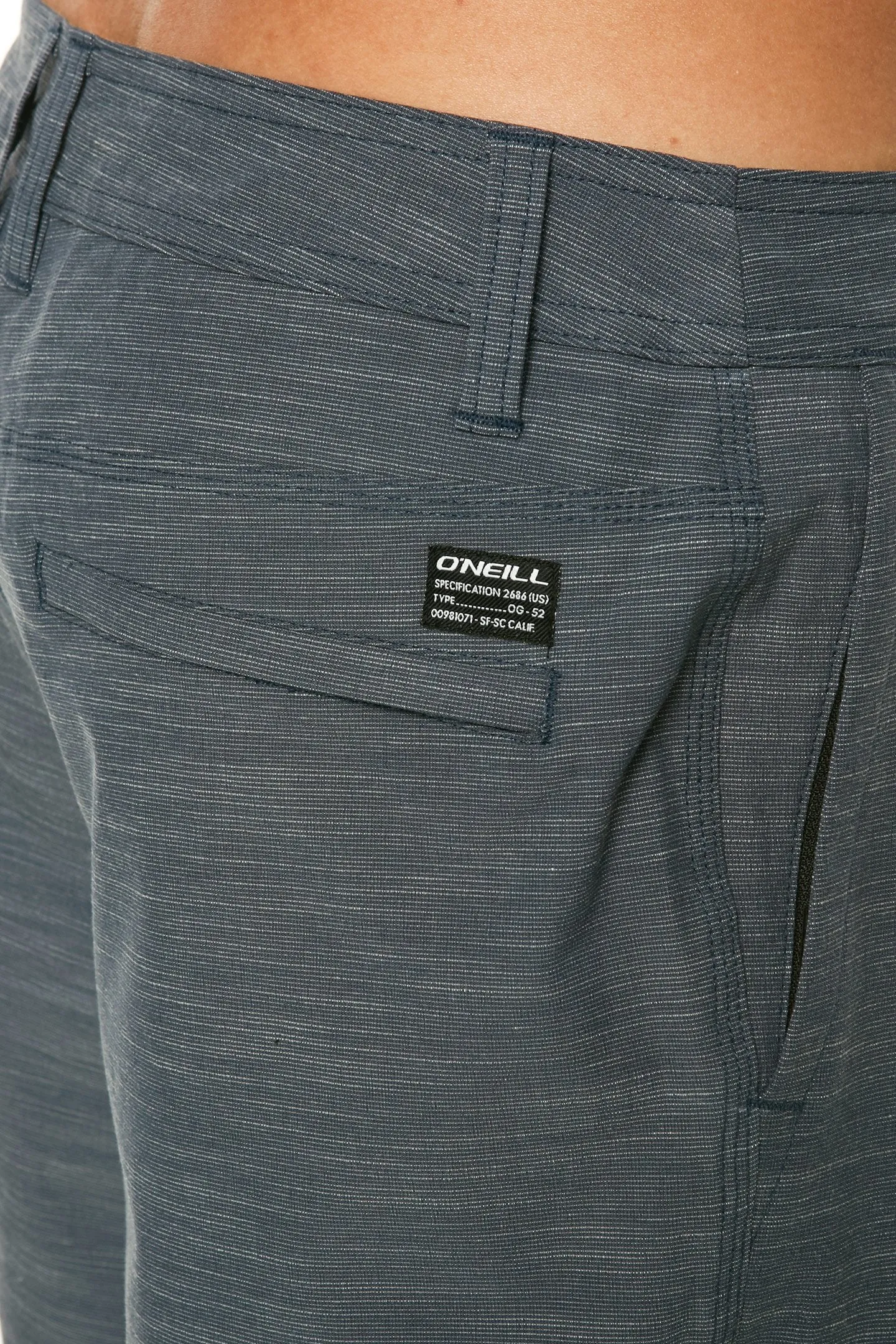 O'Neill Locked Slub Hybrid Shorts- Slate