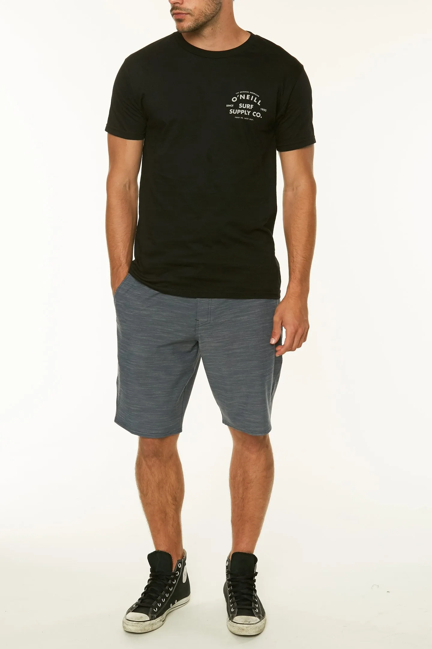 O'Neill Locked Slub Hybrid Shorts- Slate