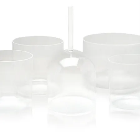 Optically Clear Crystal Singing Bowl - 6"