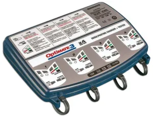 Optimate 3 X 4 Power Sport Quad Bank Charger / Maintainer - Tm454