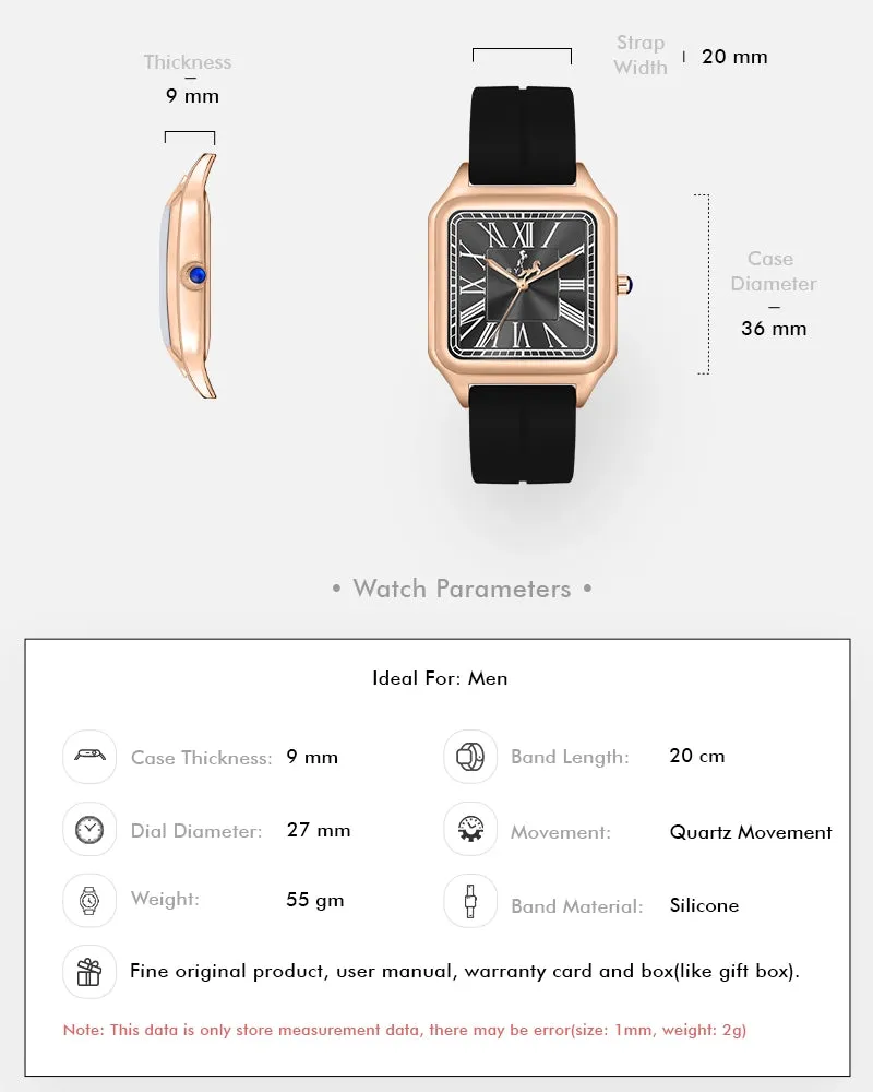 Opus Black Rosegold Silicone