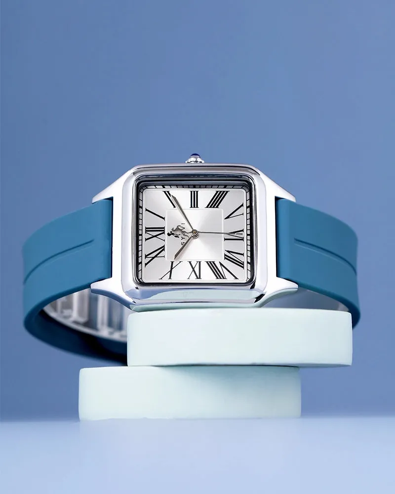 Opus White Silver Sky Blue Silicone