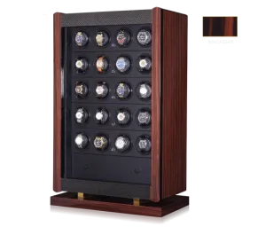 Orbita Avanti 24- Twenty Four Rotorwind Watch Winder (Macassar Wood/Carbon Fiber)