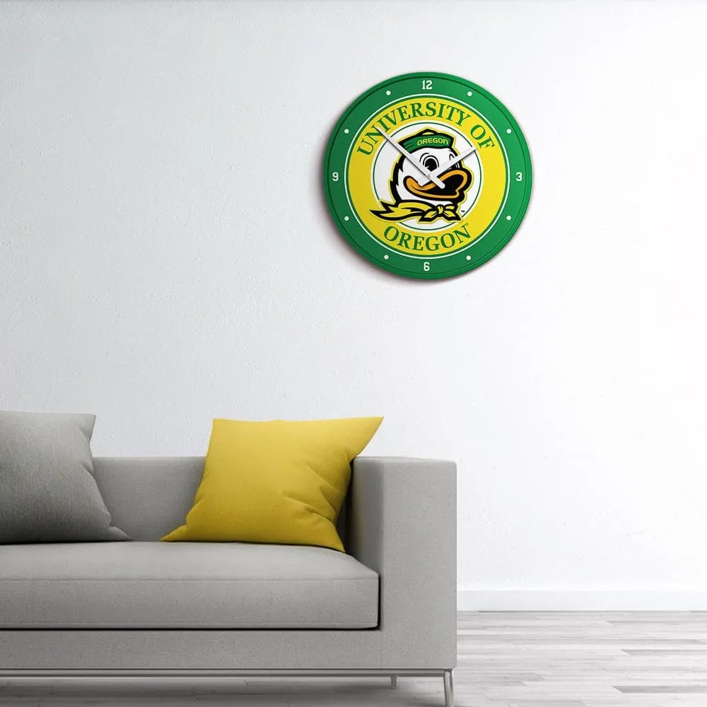 Oregon Ducks: Modern Disc Wall Clock