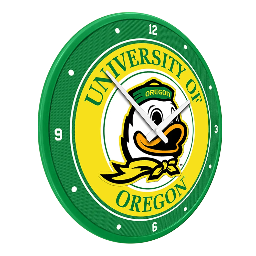Oregon Ducks: Modern Disc Wall Clock